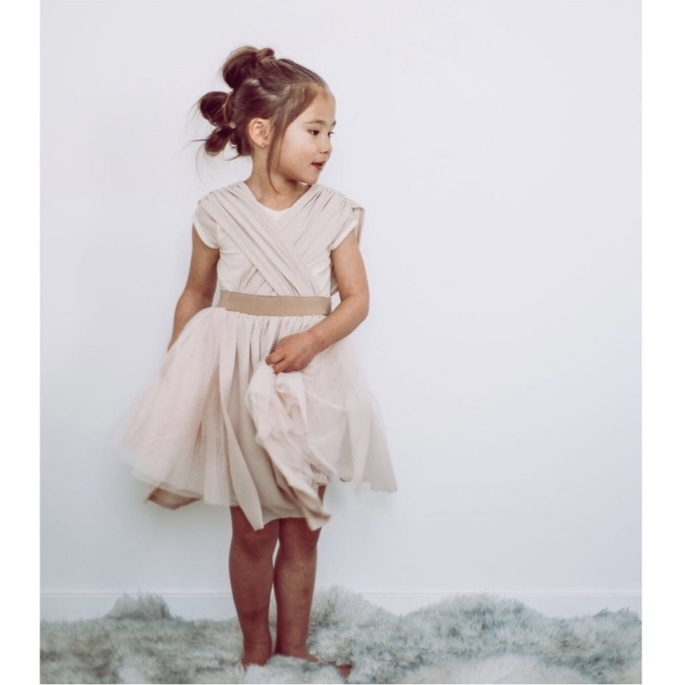 Elegant Cream Kids Dress
